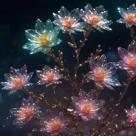 crystal spring blossom,
fantasy, galaxy, transparent,
shimmering, sparkling, splendid, colorful,
magical photography, dramatic lighting, photo realism, ultra-detailed, 4k, Depth of field, High-resolution
<lora:epiNoiseoffset_v2:1>
<lora:crystals fantasy_10R:0.5>