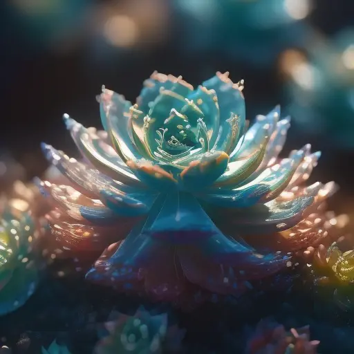 close up of Succulent plant made of crystals ,fantasy, galaxy, transparent, flower blowing in the wind, shimmering, sparkling, splendid, colorful,
magical photography, dramatic lighting, photo realism, ultra-detailed, 4k, Depth of field, High-resolution
<lora:crystals fantasy_10R:1>