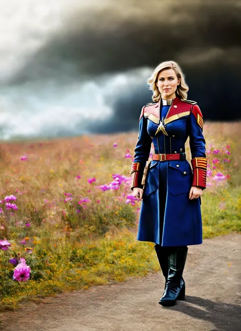 wwone <portrait of sks woman as captain marvel, feminine, epic > (photo, studio lighting, hard light, sony a7, 50 mm, hyperrealistic, big depth of field, mate skin, pores, wrinkles, concept art, colors, hyperdetailed, hyperrealistic), professional photograph of sks woman, ((detailed face)), (High Detail), Sharp, 8k, ((bokeh))