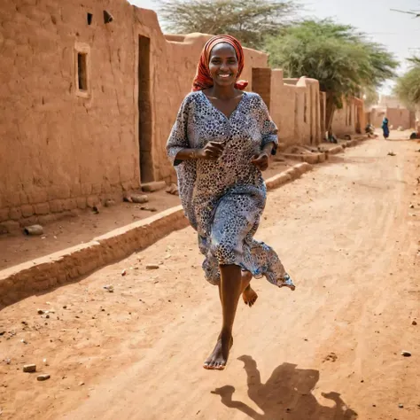 iphone photo detailed Sudanese woman's beautiful feet . large depth of field, deep depth of field, highly detailed, full body long shot: a Sudanese woman (sprints:1.2) through the neighbourhood with a (whimsical:1.2) smile, 35mm lens, natural lighting, detailed Sudanese woman's beautiful feet, intricate, elegant, highly detailed, dynamic illumination, dramatic cinematic light, sharp focus, great composition, cozy warm colors, inspired, rich deep color, excellent novel, stunning, gorgeous background, creative, winning new romantic, scenic, contemporary, clear professional, attractive, cute, adorable, marvelous,, thought, epic, iconic