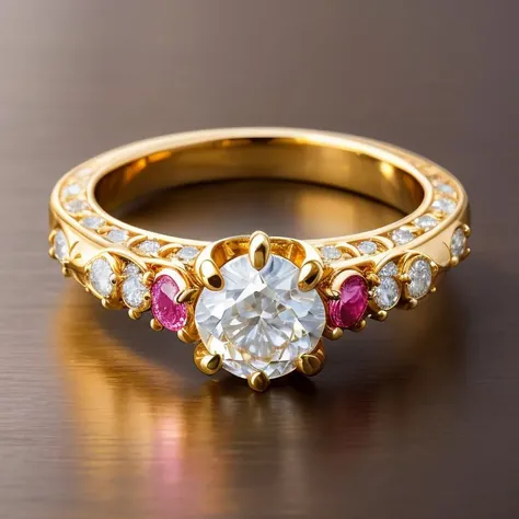 object, {Intricate magic ringmade of diamond } , flower, (masterpiece),realistic colorful photography,solo focus,