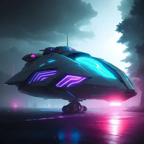 battle space ship , sp4c3sh1p, <lora:sp4c3sh1p:0.8>,atmospheric volumetric fog,rim lighting,blue purple neon,electricity