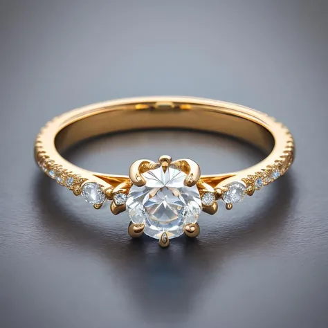 object,(Intricate magic ringmade of diamond),flower,(masterpiece),realistic colorful photography,solo focus,professional photograph,simple background,