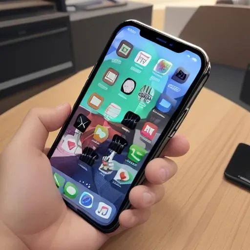 iphone15pro with fanstasy screen ui