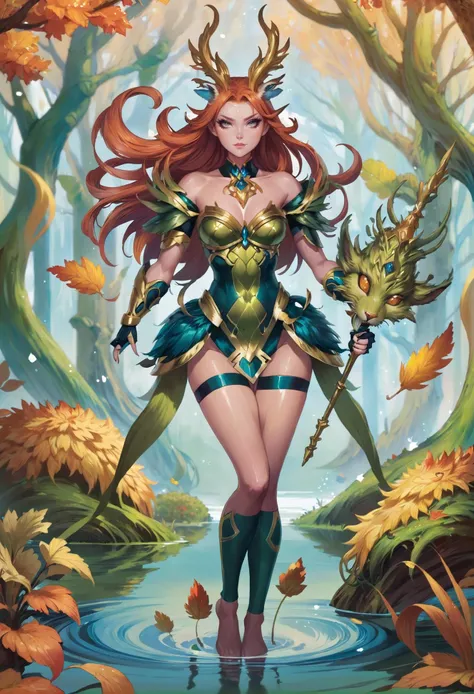 (highly detailed hands, hand model:1.4), anime style, close-up portrait, heroic amazon shamanesstoned, (fur armor:1.3), , (warpaint:1.4), light auburn hair, bombshell bob cut,Twisted Bun, crossed legs, caucasian, in a photogenic swamp, in a fantasy, autumn boat on a lake, bombshell hair, platinum hair, bombshell hair,Victory Rolls, wariza<lora:EnvyFairyQueenXL01a:1.2>