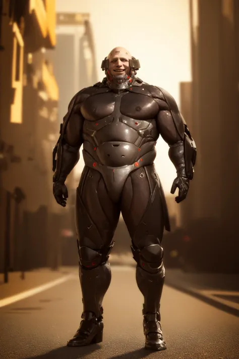 masterpiece, best quality, highest quality, highly detailed,
beautiful, intricate details, absurdres,
realistic, photorealistic, 8K,
1boy, mgrsundowner, bald, visor cap, helmet, headgear, android, cyborg, grin, tattoo, barcode, barcode tattoo,
manly, muscular,
clapping,
looking at viewer,
full body,
BREAK
BREAK
fov, depth of field,
BREAK
<lora:sundowner_LoKr_v1-01-000012:1>