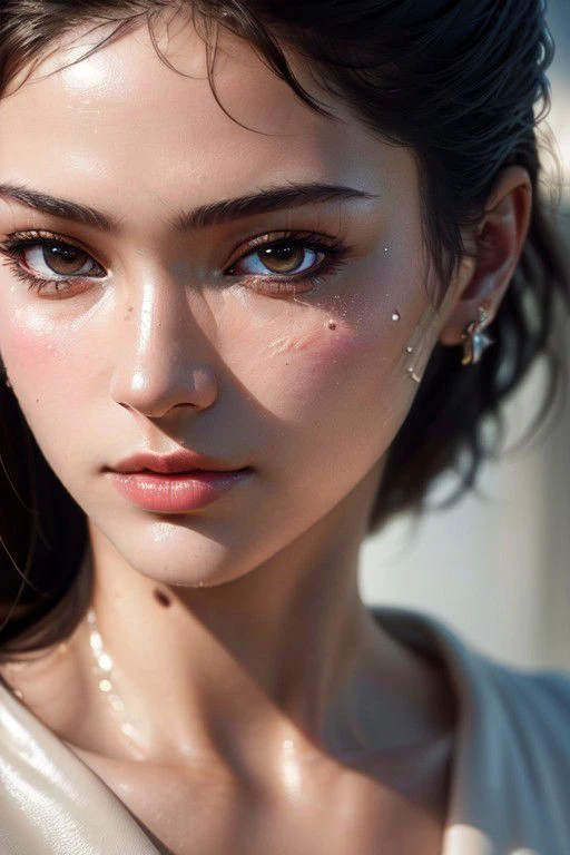 (masterpiece:1.2), (best quality:1.2), film grain, high contrast, colors and shapes, ultra sharp, 8k,((high resolution)), ((shiny skin:1.3)), (((close-up:1.8)),(( face portrait)), (photorealistic:1.4), (diffused soft lighting, skin indentation, highly detailed skin:1.2, ((( instagramm fashion model ))),
<lora:headgrab_lora_smf_v2:0.55>, <lora:Tanlines05:0.8>, <lora:skin_tone_slider_v1:1.4>, <lora:add_detail:0.6>, <lora:hourglassv01:0.7
, <lora:breastsizeslideroffset:0.3>, <lora:weight_slider_v2:-1.3>, <lora:emotion_happy_slider_v1:1.3>, <lora:detail_slider_v4:1.1>,