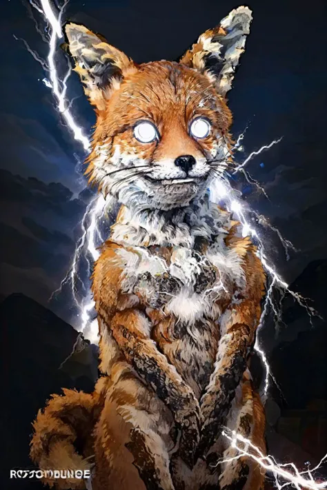 (masterpiece, best quality:1.2), TailsTheFox, no humans, animal, animal focus, IncrsLowTier, electricity, glowing eyes <lora:CursedTails:0.8> <lora:LowTierMeme:1>
