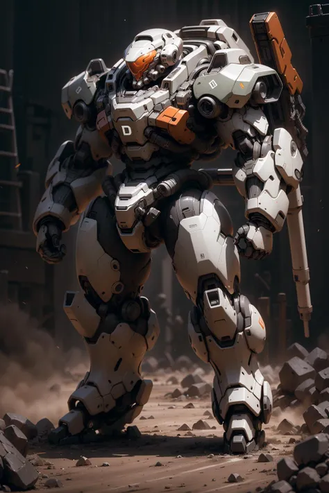 ((best quality)),((masterpiece)),((highres)),((detailed)), original,
DoomMedium,(full body:1.5),
robot, strong, orange, on the dust,