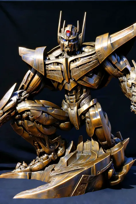 <lora:szukalski:0.8>,szukalski bronze sculpture Optimus Prime,, (masterpiece, best quality, high quality, highres, ultra-detailed),