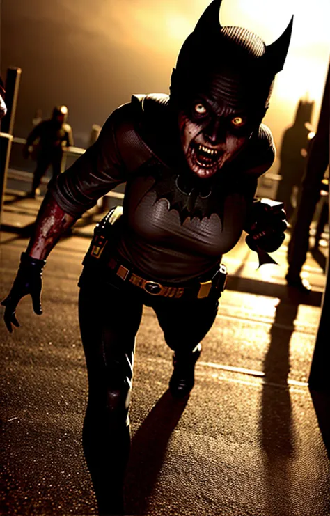 main character not zombie batman<lora:zombie_v1.3:1.1> 1girl, multiple boys, (zombie), (zombie batman:1.4), night, dark, scared, :o, shadow, night sky, backlighting, fleeing, motion, torn clothes, full body, depth of field, running towards viewer, horror, grabbing, shorts, perspective, (realistic:1.4), (pureerosface_v1:0.7) <lora:koreanDollLikeness_v15:0.2>, masterpiece, best quality, highly detailed