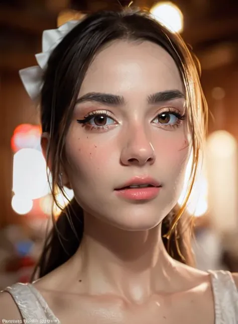 (photorealistic:1.4),8k,(masterpiece), best quality, highest quality, (detailed face:1.5),original,highres, unparalleled masterpiece, ultra realistic 8k, perfect artwork, ((perfect female figure)),  skinny,detailed skin, epiCRealism, fcPortrait,   <lora:maryblogs:1>,makeup,