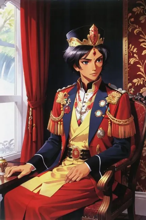 fantasy painting, magical prince of india, tan skin, splendid attire, by Joubert <lora:neg4all_bdsqlsz_V3.5:1> <lora:joubert:1>