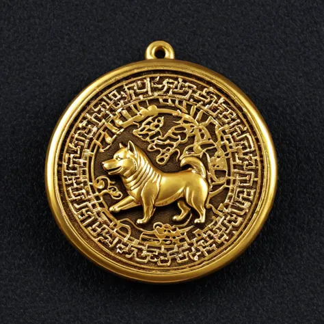 Shiba Inu amulet <lora:British_Museum_Amulets:1>, high resolution, beautiful, highest quality, masterpiece, highly detailed