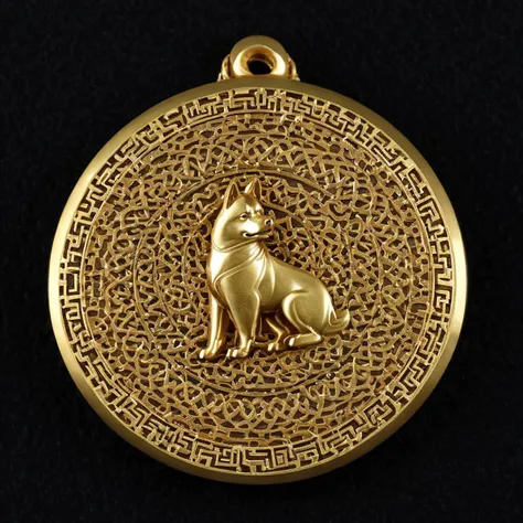 Shiba Inu amulet <lora:British_Museum_Amulets:1>, high resolution, beautiful, highest quality, masterpiece, highly detailed