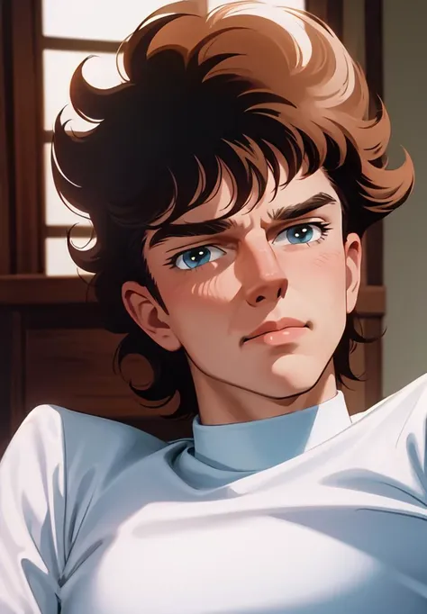 ((masterpiece)), ((best quality)), 8k, soft lighting, warm lighting, absurdres,
Ronald Reagan, portrait, 1boy,
<lyco:ShingoArakiStyle_lycoris_smf_01-000001:1.1>, shingoaraki-style-smf, retro artstyle, 1980s (style),