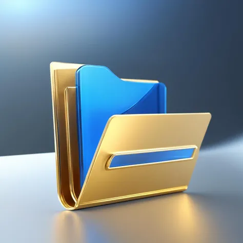 Blue|gold folder icon,many details, octane render, transparent glass texture,frosted glass, transparent technology sense, industrial design, gold background, studio lighting, sunshine, flat, minimal, quasi-object, axisymmetric, blender, C4D, best quality, 4k, <lora:090401-000004:0.7>