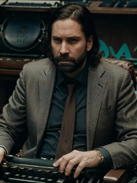 <lora:alan_wk:1>,alan_wk,a man,close-up,sitting at desk,writing a book with a (typewriter:1.2),wearing a suit <lora:add_detail:1> (add_detail:1.3)
