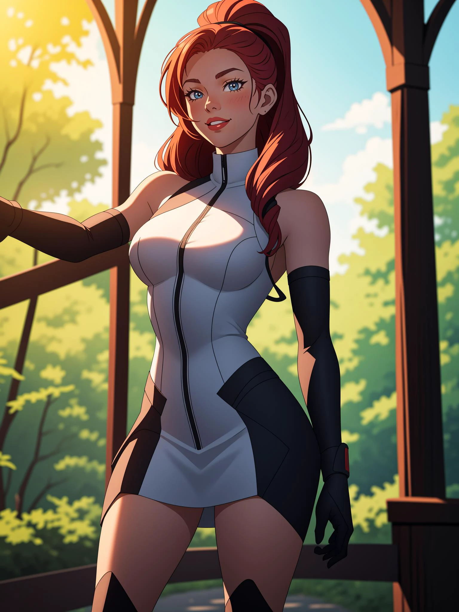 AnjelikaV2, (best quality, masterpiece:1.3), 1girl, upper body, standing, film grain, blurry foreground, anime screencap, closed mouth, light smile, chainmail, pauldrons, arm guards, wrist guards, wooden bridge, tree, dappled sunlight, light particles, drill ponytail,
masterpiece, best quality, artgem, digital art, intricate detail, highres, <lora:PAseer-SD15-LCM Quick:1> <lora:add_sharpness:1>
