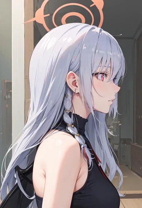 (safe:1.10), best quality, masterpiece, highres, solo, (haruna_bluearchive:1.10), profile, from side, upper body, 24 <lora:haruna_bluearchive:0.80>