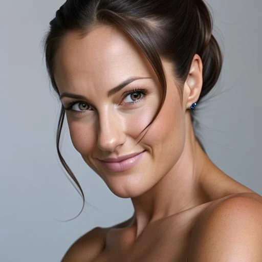 (LylaGarrity:0.9) as a beautiful escort, deep neckline, hair updo, upsweep, nightclub, sitting at bar, solo, (coy:1.2), smile, hyperrealistic, (detailed skin:1.3), (detailed eyes), ((masterpiece)), best quality, 8k, cinematic lighting (sharp focus), (hyperdetailed), (vivid colors),