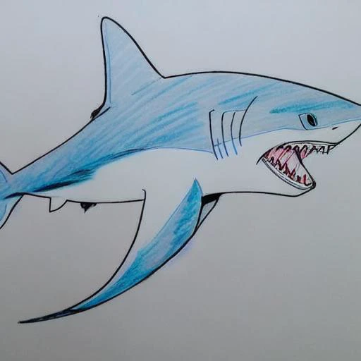 blue shark animepencilconcept style