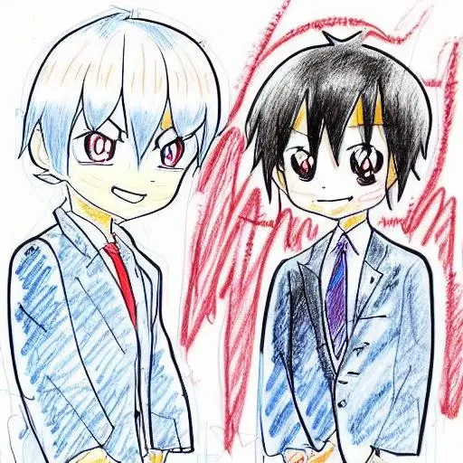 barack obama vs donald trump animepencilconcept style