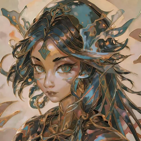 Masterpieces,official art,flat,east asian female,delicated face,(delicated eyes,starry),slim,(long hair,shiny hair,floating),east asian clothing,looking at viewer,<lora:Cloisonne:1>,Dalle de verre,(illustration),(paper figure),(lococo),((impasto)),(shiny skin),(((golden outline))),<lora:ice:lbw=OUTS>,boli,