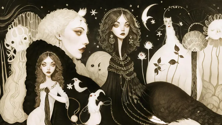 dark fantasy art, by artist Audrey Benjaminsen <lora:Audrey_Benjaminsen_ArtStyle:0.95>