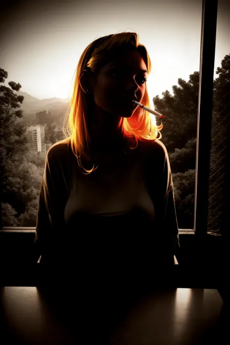 <lora:smoking_cigarettes_anime_v1:1> (cigarette:1.1), woman, with, mouth, woman, smoking, 
1girl, incredibly sexy, close up on face, art photograph, analog film photograph, realistic, masterpiece, plain background, professional photograph, 8K, neon blonde hair, 
<lora:CONCEPT_pov_dating_ownwaifu:1> concept_pov_dating_ownwaifu, www.ownwaifu.com, 1girl, solo, looking at viewer, breasts, 
(hotify), slender, sexy (NSFW), blush, make up, 
BREAK,
<lora:epi_noiseoffset2:1>, [real skin texture], beautiful
BREAK,
intricate detail, extremely detailed, life-like, neon glow, realistic lighting, extremely high resolution , triadic colors, (high contrast:1.05) <lora:zoom_slider_v1:-7>, (volumetric lighting), (dynamic lighiting), godrays, Rembrandt lighting, real shadows, intricate detail, photorealistic, photograph, photo, dlsr, Fuji Film, extremely high detail