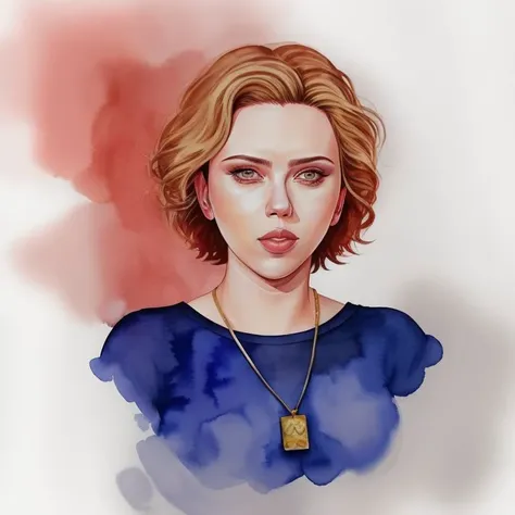 <lora:Watercolor_Painting:0.7> watercolor painting of woman scarlett johansson