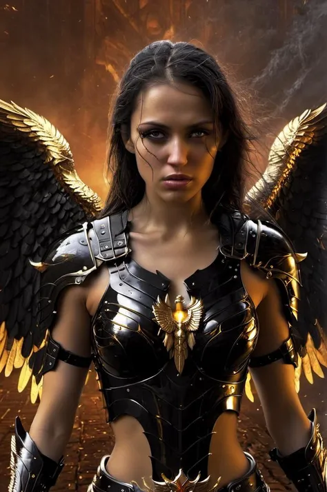 (papel de parede 8k extremamente detalhado), An average photo of female angel necromancer, intrincado, alto detalhe, Dramatic