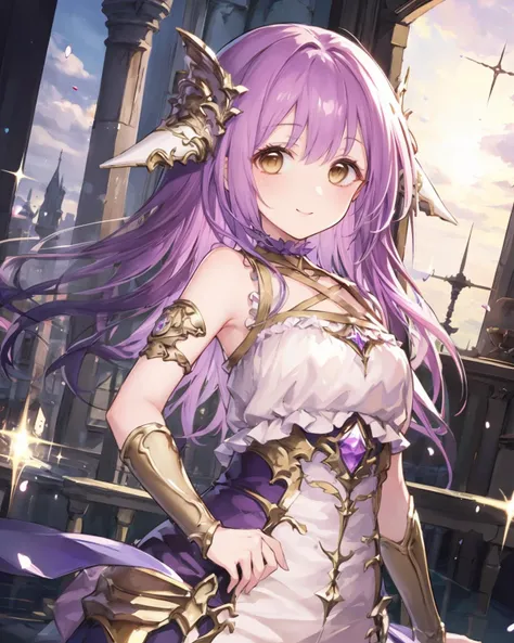 masterpiece, best quality, illustration, highres, ray tracing, ultra-detailed, 
<lyco:GoodHands:1.0>,
<lyco:aeneaV1:0.7>1girl, aenea, purple hair, brown eyes, armlet, bare shoulders, smile,