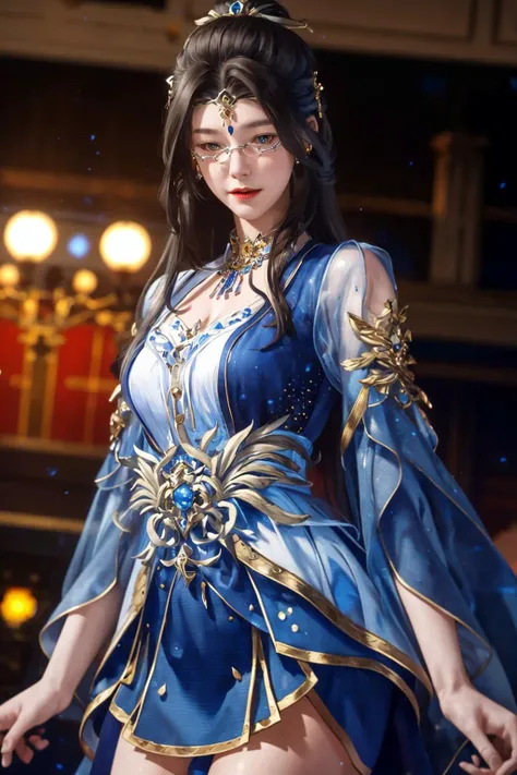 highres,absurdres,masterpiece,best quality,original,extremely detailed CG,extremely detailed wallpaper,perfect lighting,blurry background,Standing on the stage,
<lora:lanruo_20240103234821:0.7>,lanruo,