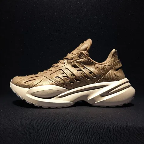A onepiecestyle, 
adidas ozweego designed by raf simons, 
basquiat inspired, 
leather, raf simons, multiple eyelets, 
pop art, cork sole. tumbled leather, avant garde, cyberpunk, 
white_background, 
<lora:cosmetic - onepiecestyle:0.7>  <lora:artstyle - SydMead_style:0.7>
