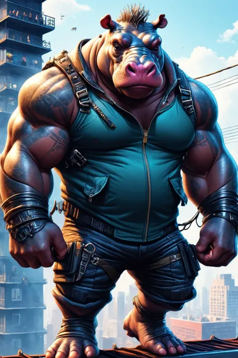 Furry Art，((Male polar bear))，(((full-body tights)))，((white hair))，((breast skin))，protrait photo，((Light grey eyebrows))，((Big tits))，((Huge size))，(Muscular)，Light grey eyebrows，official art，8k，Ultra Detailed，fair，masterpiece