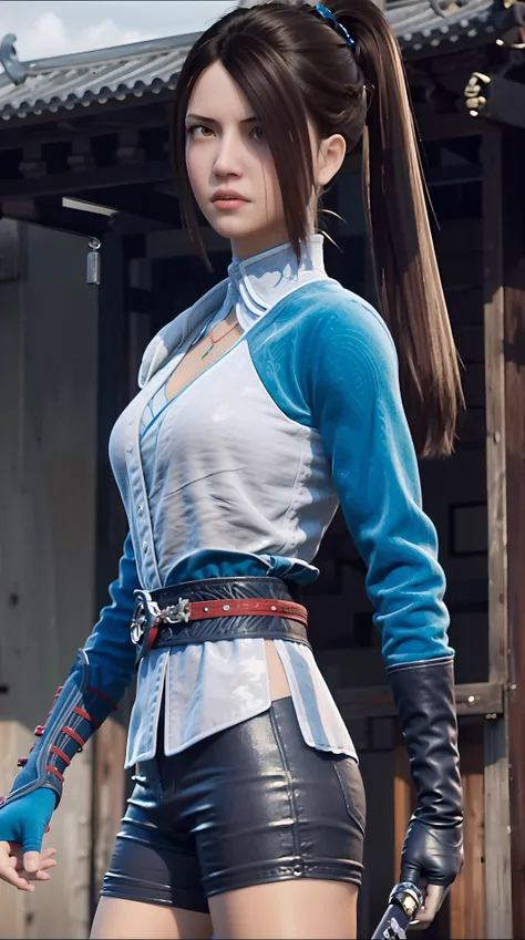 masterpiece,best quality,1girl,long hair, ponytail,chinese clothes, <lora:jiruxue:0.8>, cowboy shot, dynamic pose, dynamic angle