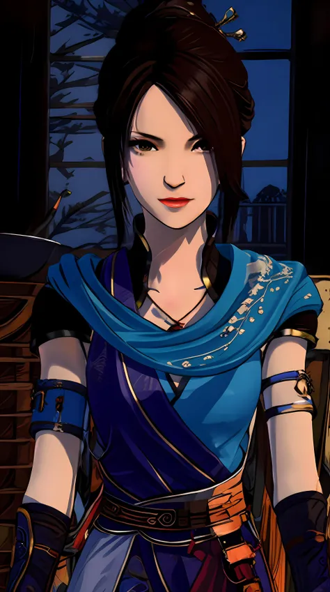 masterpiece,best quality,1girl,blue clothes, <lora:jiruxue-000019:0.8>,cowboy shot,dynamic pose, dynamic angle,