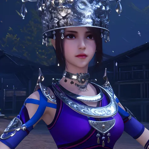 masterpiece,best quality,1girl,miao,headware,((day time)),(((cowboy shot))), outdoors,dynamic pose, <lora:jiruxue-000019:0.8>,