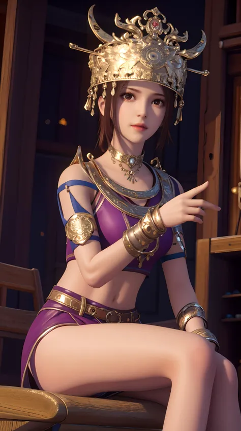 masterpiece,best quality,1girl, miao,headware,sitting, <lora:jiruxue-000019:0.4> ,cowboy shot,