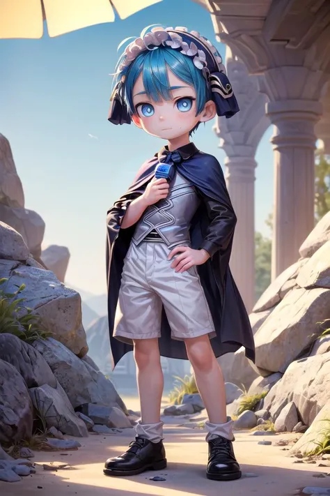 (1 boy:1.6),(male face details:1.4),more details in eyes,cute,looking at viewer, adorabel boy,cute face,details sky,handsome,young,juvenile,((masterpiece:1.4,best quality)),multiple details, eyeshadow,sfw, full shot, full body, standing, (small body:1.4)
<lora:more_details:0.5>, cave, <lora:Maruruk_Made_in_Abyss:0.8>, Maruruk