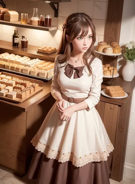 (photorealistic:1.4),best quality, ultra high res,
4k, instagram,
higly detailed,
bakery ,BREAK FNC,brown hair, blue eyes, FNC, choco, bread, long sleeve,
VirtualGirl-Aim, medium breasts, long hair, crystal pendant,
full body shot,
<lora:virtualgirlAim_v20:0.5> , <lora:fncChocoGirlsFrontline_10:0.6>