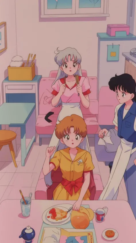 Utensils
<lora:EPTakeuchiNaokoStyle-03:1> EPTakeuchiNaokoStyle, 1990s \(style\), anime screencap, retro artstyle, anime coloring, traditional media, (Masterpiece:1.3) (best quality:1.2) (high quality:1.1)