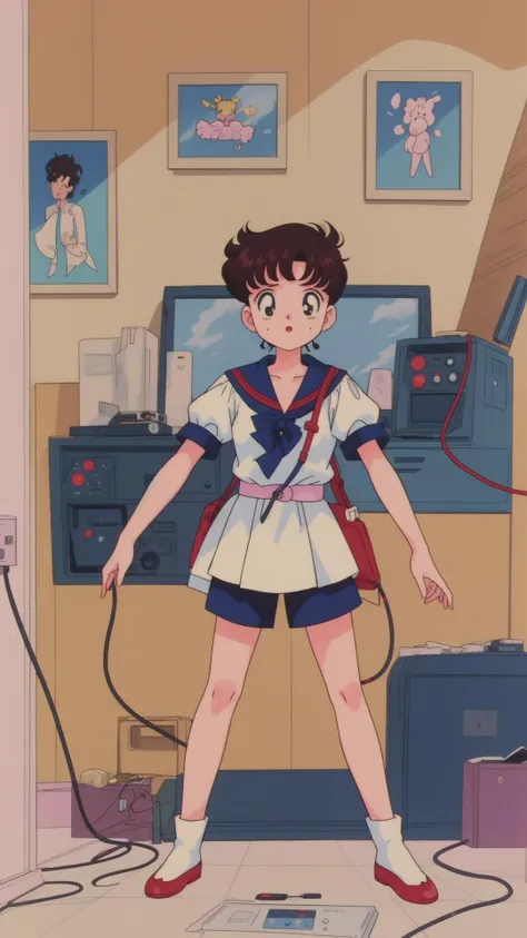 telephone, unshielded cables,displays,microphone ports,remote controls,solenoids, checked, wrinkled
<lora:EPTakeuchiNaokoStyle-03:1> EPTakeuchiNaokoStyle, 1990s \(style\), anime screencap, retro artstyle, anime coloring, traditional media, (Masterpiece:1.3) (best quality:1.2) (high quality:1.1)