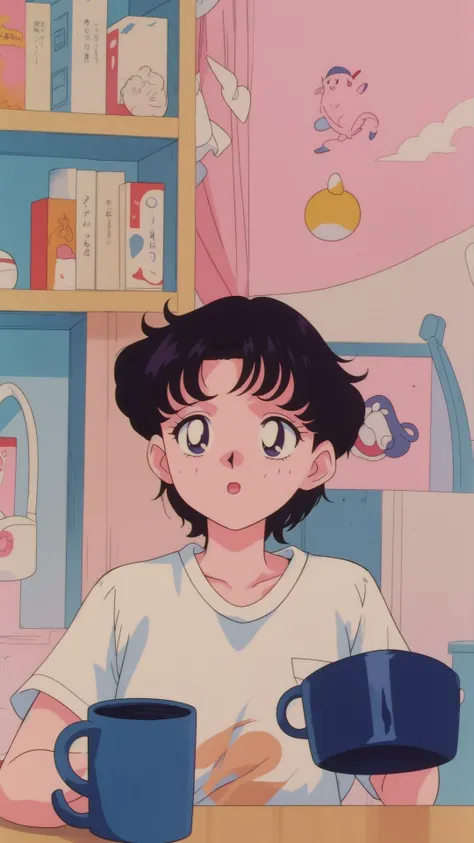sawadamichiko,retro artstyle,1980s \(style\),1boy,1girl,solo,fellatio,bed room, masterpiece, expensive quality, very_expensive_solve, big_file size, full color,(completely nude:1.2),(toddler:1.6),(chibi:1.3),(flat chest:1.5),pov,