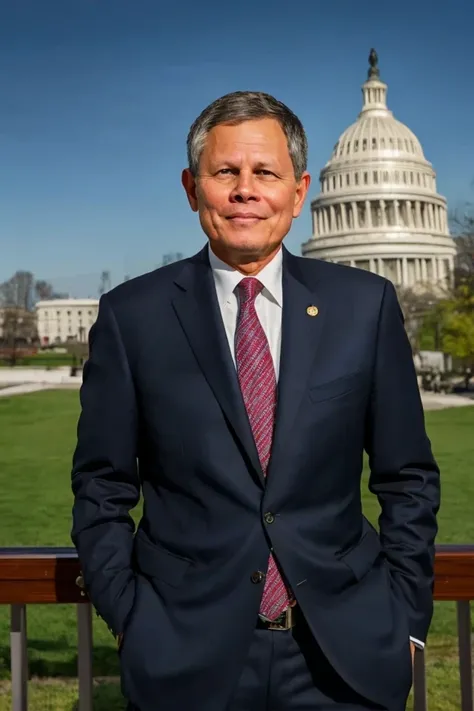 steve daines <lora:senate_052_steve_daines:0.65> , face closeup, face focus, shirt, formal, suit, collared shirt, white shirt, jacket,
capitol hill at background,
best quality, masterpiece, HDR, professional, studio quality, highres,