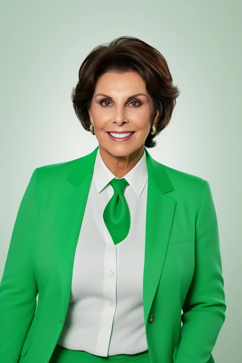 jacky rosen <lora:senate_056_jacky_rosen:0.65> , face closeup, face focus, shirt, formal, suit, collared shirt, white shirt, jacket,
green suit, dollars, money, bills, green banknotes flying,
best quality, masterpiece, HDR, professional, studio quality, highres,