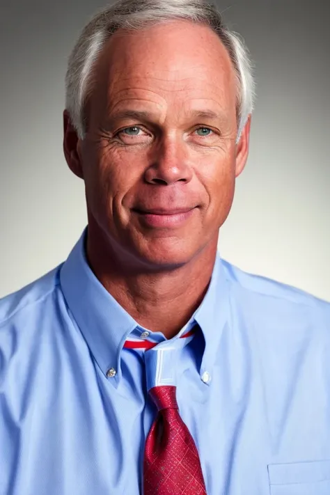 ron johnson <lora:senate_097_ron_johnson:0.65> , face closeup, face focus, shirt, formal, suit, collared shirt, white shirt, jacket,
American flag at background ,
best quality, masterpiece, HDR, professional, studio quality, highres,