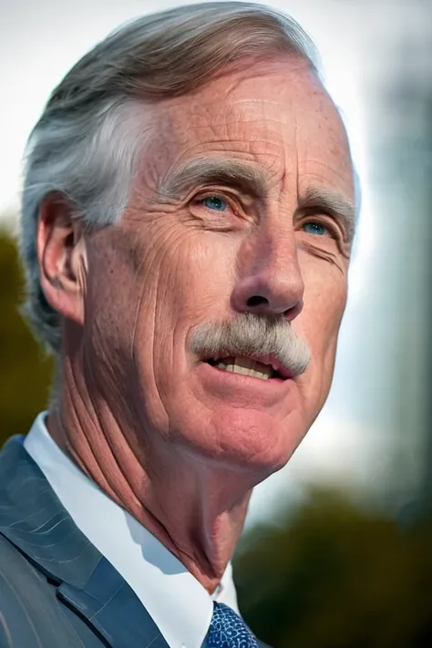 angus king <lora:senate_038_angus_king:0.65> , face closeup, face focus, shirt, formal, suit, collared shirt, white shirt, jacket,
capitol hill at background,
best quality, masterpiece, HDR, professional, studio quality, highres,