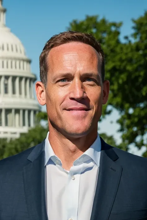 ted budd <lora:senate_066_ted_budd:0.65> , face closeup, face focus, shirt, formal, suit, collared shirt, white shirt, jacket,
capitol hill at background,
best quality, masterpiece, HDR, professional, studio quality, highres,